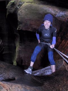 Stacey in Claustral Canyon